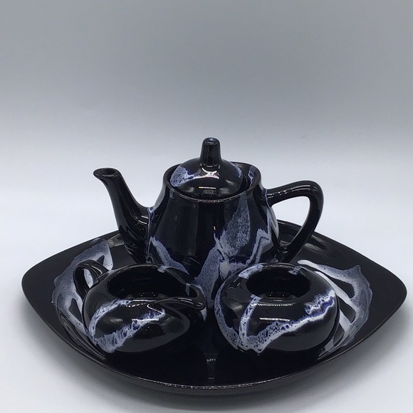 Other - Rare Blue Mountain Pottery Granite Glaze Tea Set